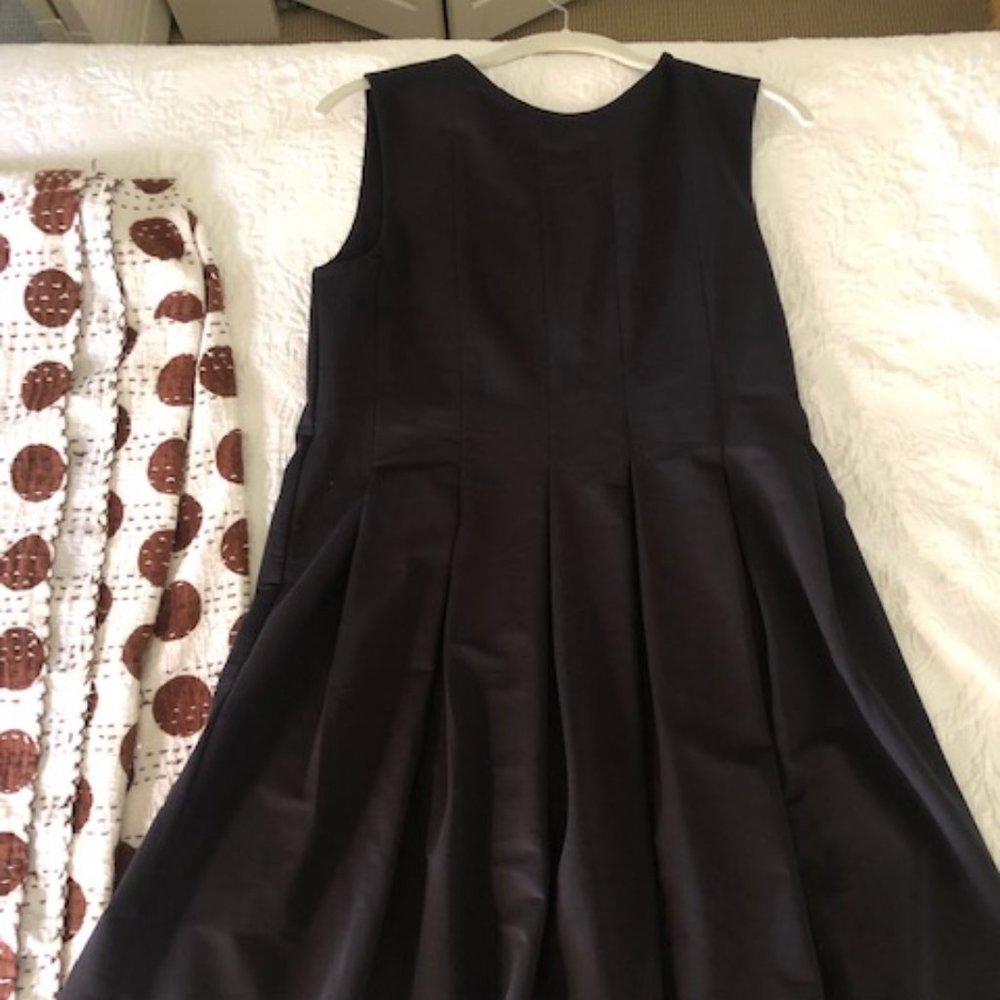 COS Pleated Mini Dress Size Small Black